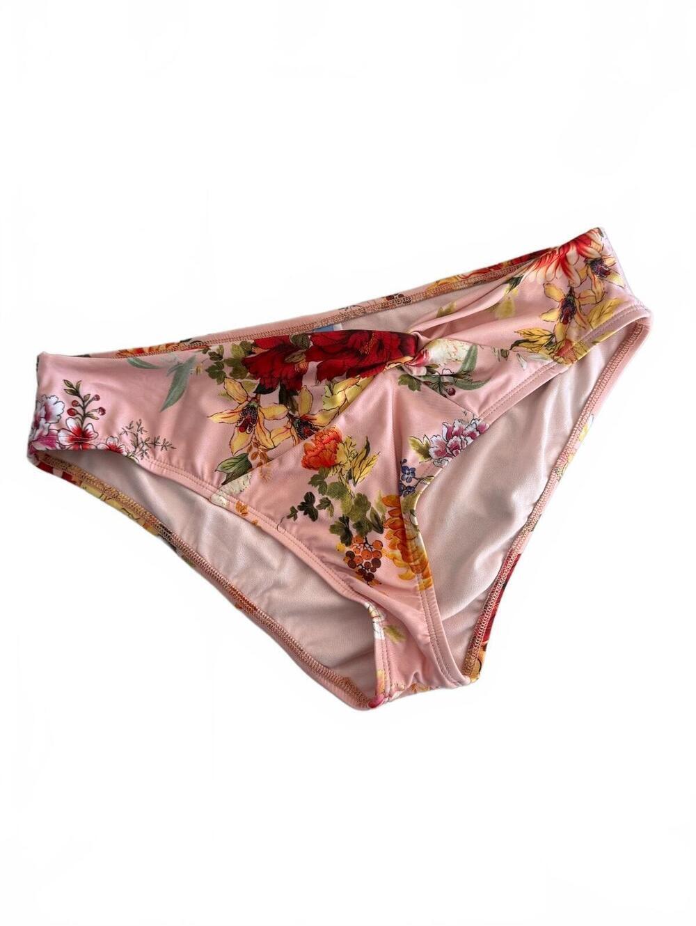 Antonio Melani Floral Print Bikini Bottoms Size Large